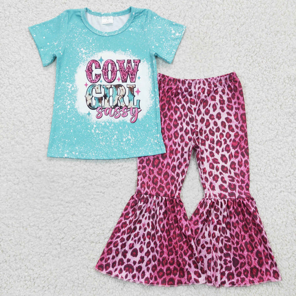 GSPO0307 baby girl clothes cow girl spring fall outfits