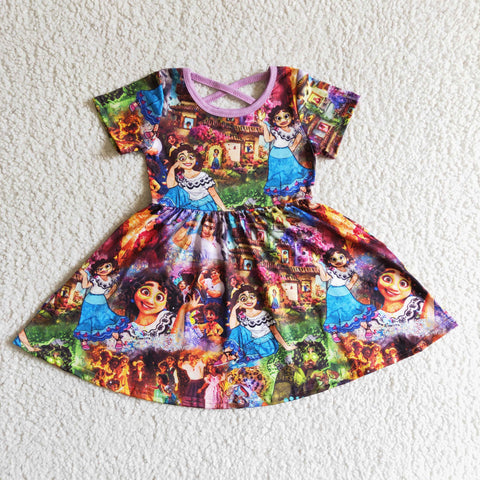 GSD0013 kids clothing summer cartoon short sleeve dress--promotion 2025.2.8 $2.99