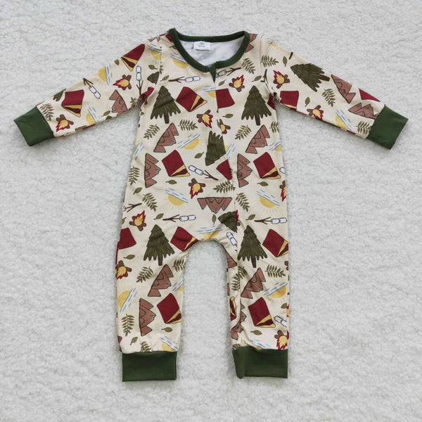 LR0398 baby clothes zipper baby winter romper