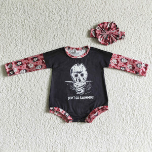 LR0124 baby girl clothes halloween long sleeve bubble