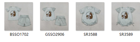 RTS kids matching clothing cartoon monkey print clothing baby summer clothing-2026.2.2