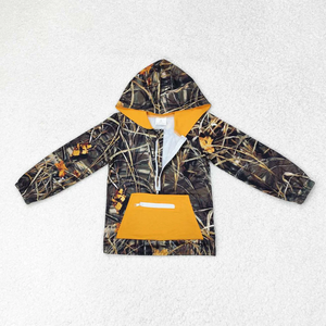 BT0755 RTS toddler boy clothes weed boy winter top hoodies top camo clothes hunting clothes