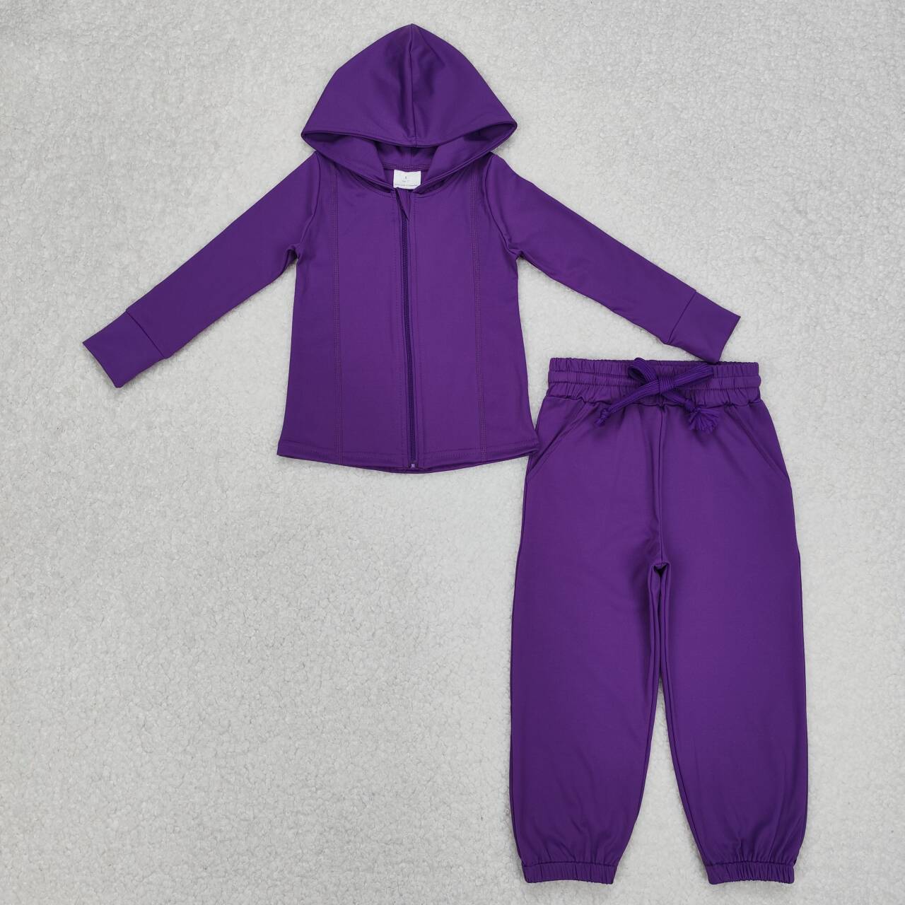 GLP2079 RTS girl clothes purple girl yoga winter set