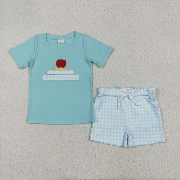 BSSO1329 RTS toddler boy clothes boy back to school outfit