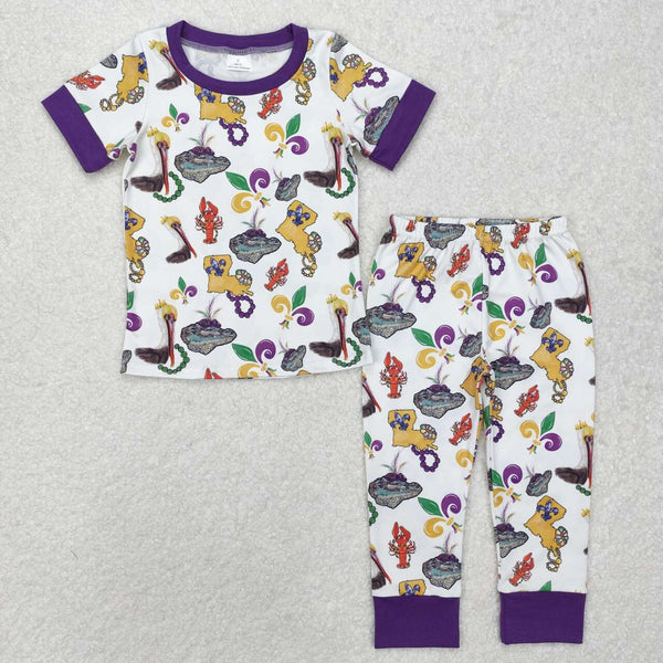 BSPO0546 RTS boy clothing crawfish boy Mardi Gras Outfit