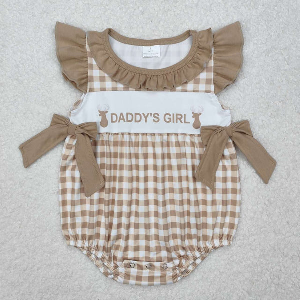 SR2300 RTS baby girl clothes daddy’s girl summer bubble father's day clothing