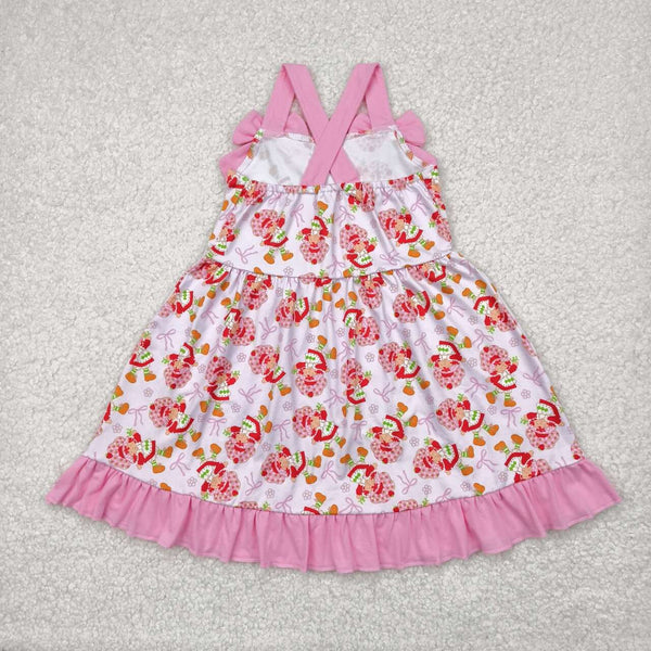 GSD2213 RTS toddler clothes strawberry girl summer dress