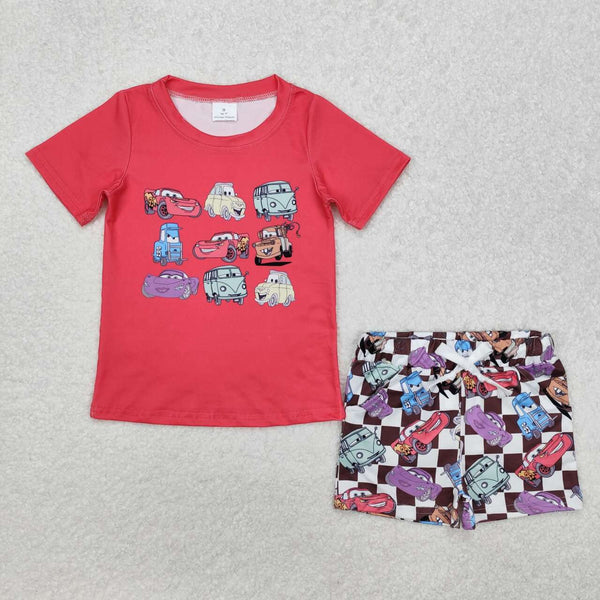 BSSO1159 RTS Boy Summer Shorts Set Cartoon Kids Summer Clothing