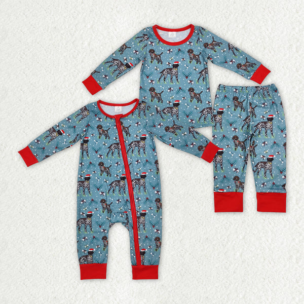 RTS Matching clothing christmas dog kid long sleeve matching christmas clothing pajamas -2026.9.28