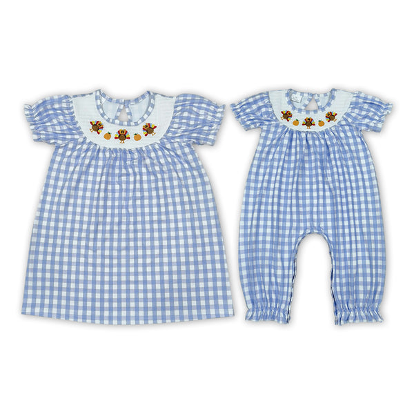 RTS Matching clothing kids thanksgiving embroidery short sleeve clothes-2026.10.14