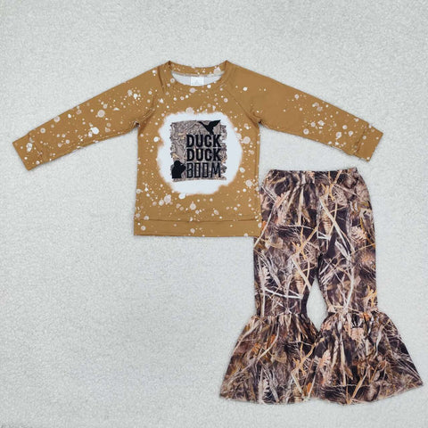 GLP2264 RTS baby girl clothes duck girl winter outfit hunting clothes camo outfit