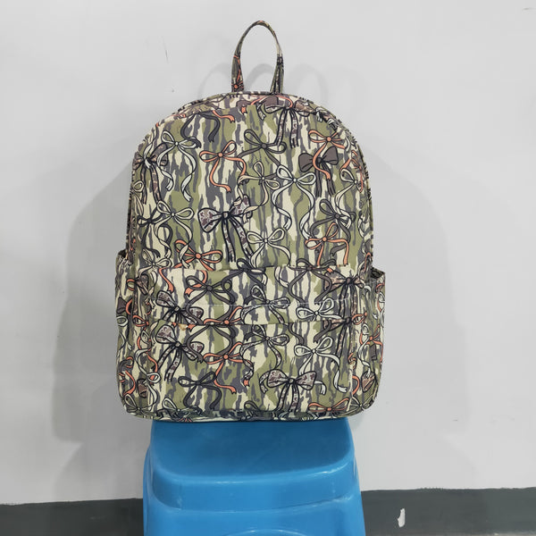 RTS BA0394 toddler backpack bow camo baby gift  school bag
