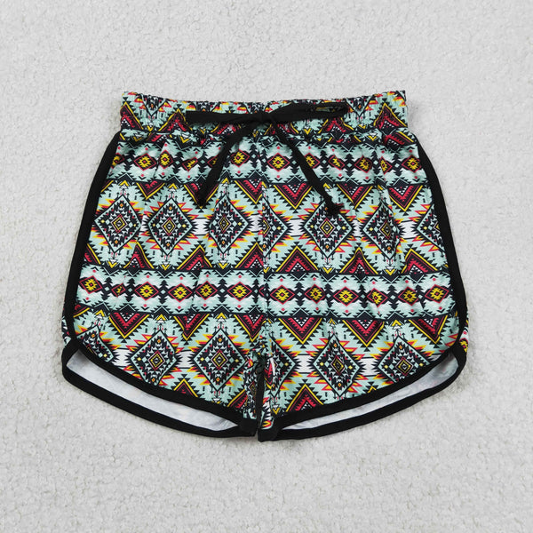SS0452 RTS adult clothes aztec western clothes adult women summer shorts