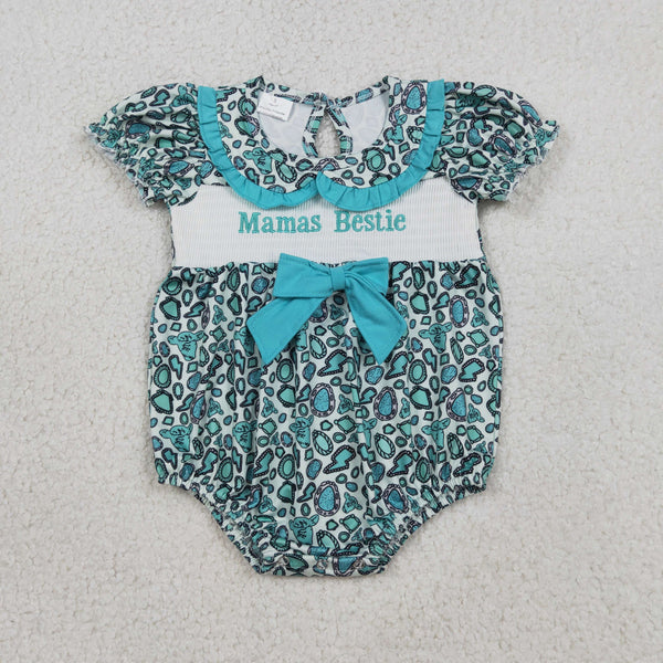 RTS SR3863 baby girl clothes mama’s bestie smock toddler girl summer bubble western clothes