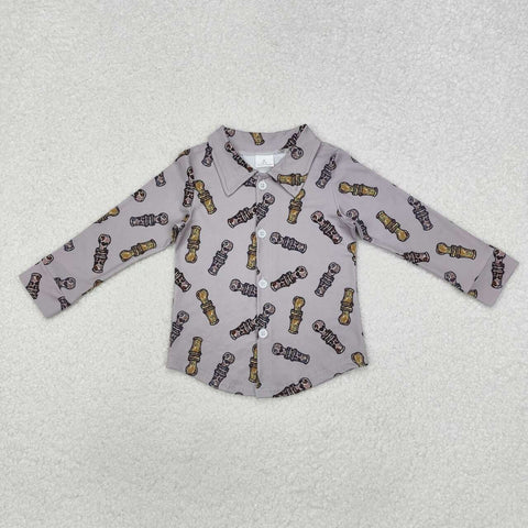 BT0886 RTS baby boy clothes camo boy winter shirt toddler camo clothes