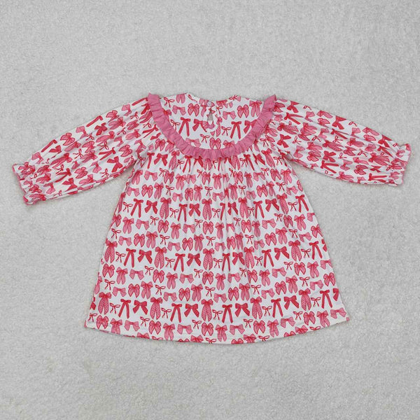 GLD0990 RTS kids clothing grandmillennial girl winter dress smock mama's bestie Dress mother's day clothing