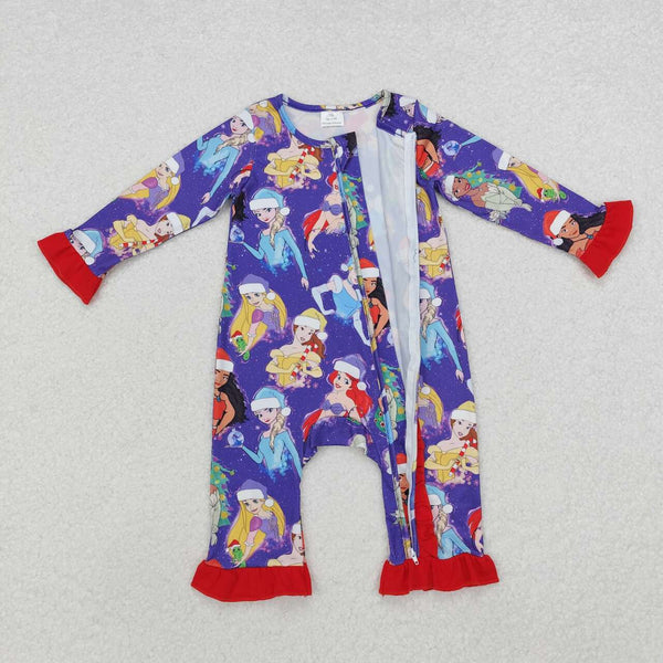 LR1741 RTS baby girl clothes princess girl christmas romper