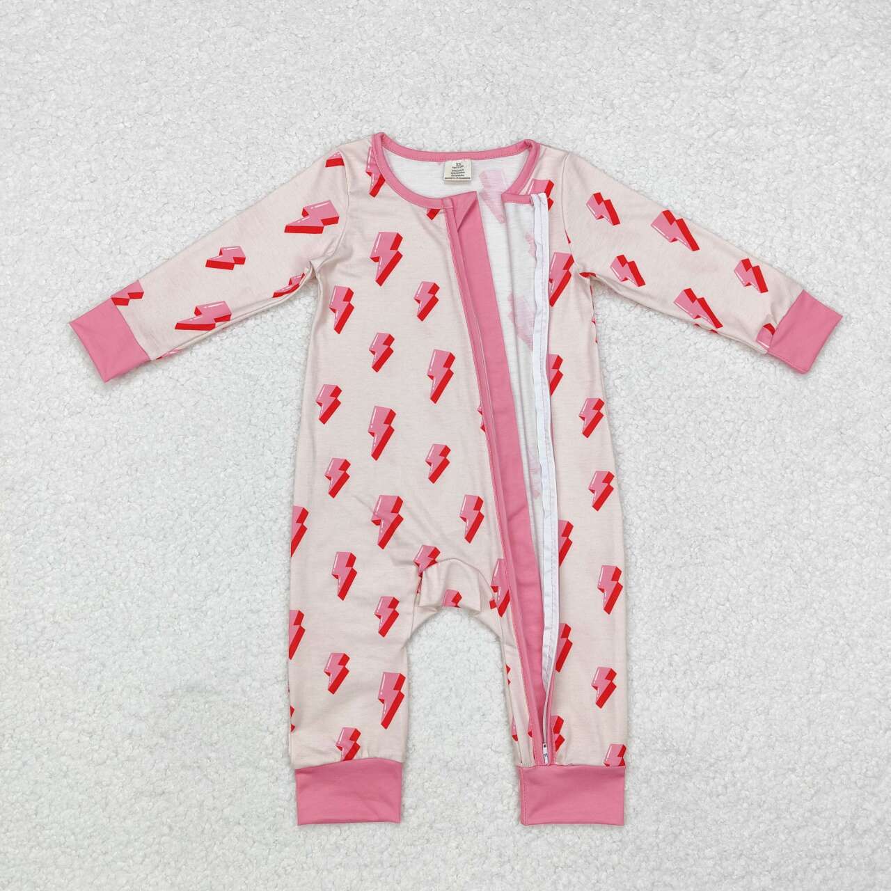 LR1983 RTS baby girl clothes lightning girl winter romper western clothes-bamboo