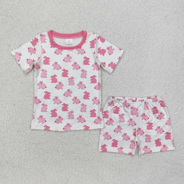 GSSO1700 RTS Kids clothing girl easter outfit bunny set