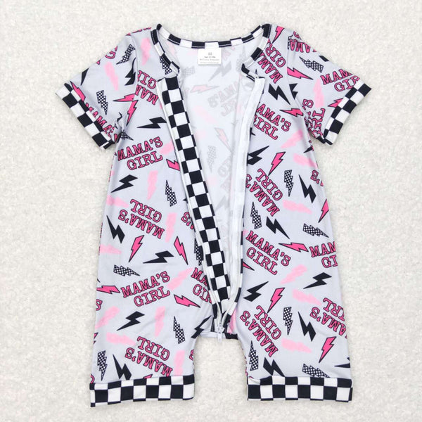 SR0562 RTS baby boy clothes mama's girl mother's day clothes girl summer romper