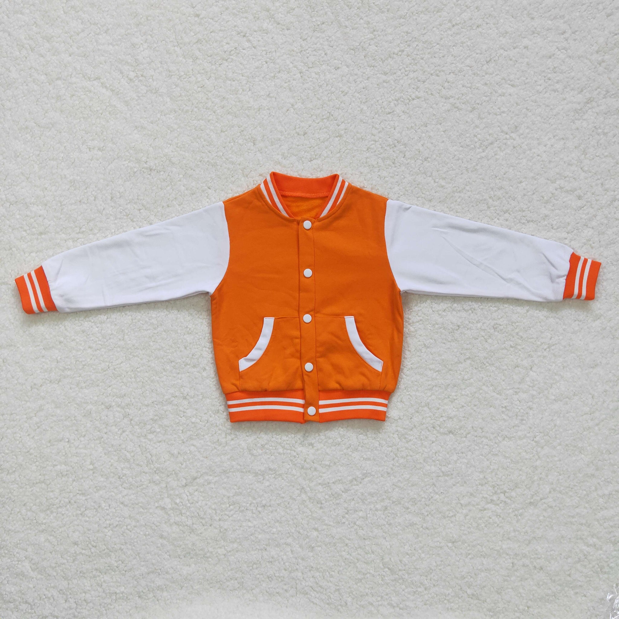 BT0268 baby boy clothes boy winter coat orange jacket