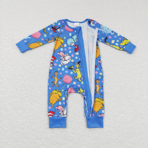 LR0784 RTS baby clothes baby dr.seuss romper