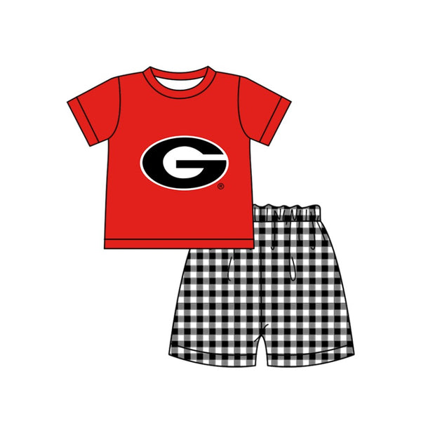 Produce order MOQ:5pcs each design  kids state summer clothing set matching clothes A105