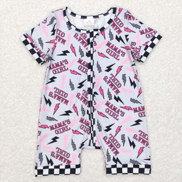 SR0562 RTS baby boy clothes mama's girl mother's day clothes girl summer romper