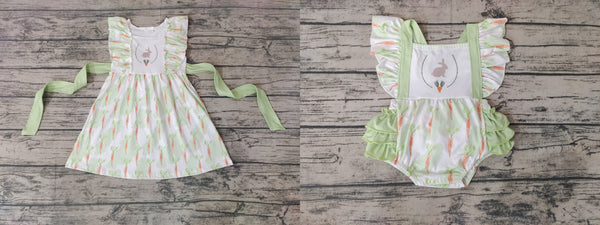 sister baby girl clothes bunny easter matching clothes