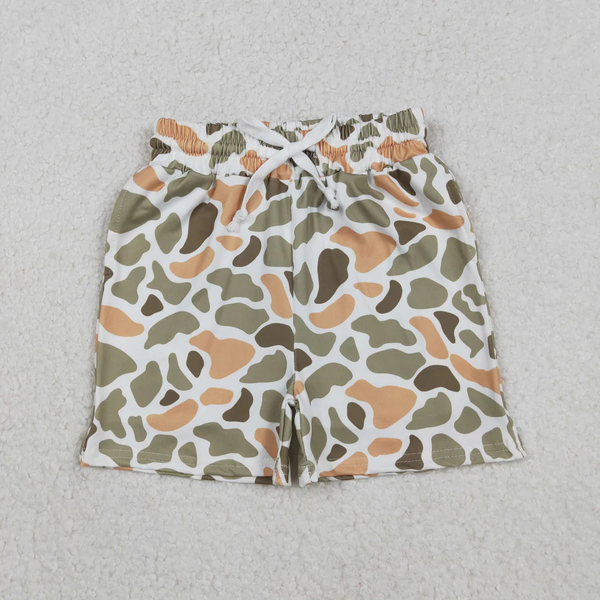 RTS  Matching clothing toddler clothes camo print shorts baby boy summer shorts 2 -2026.3.23