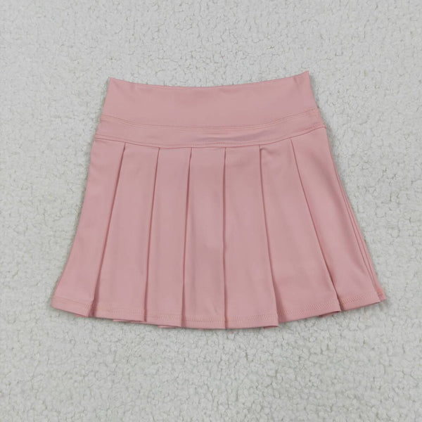 GLK0078 RTS girls clothes coral girl yoga shorts skirt atheletic clothes