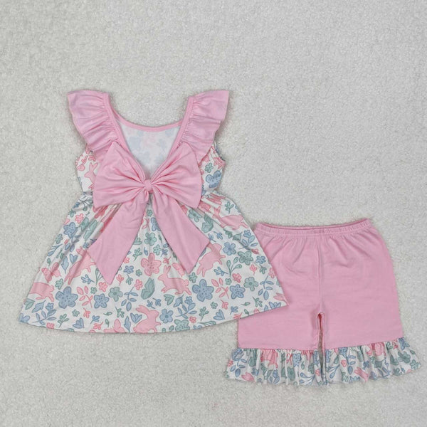 GSSO1881 RTS girl clothes bunny girl easter summer outfit