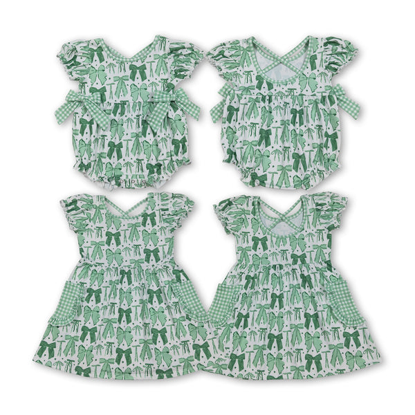 RTS kids matching clothing bows print clothing girl St. Patrick clothing-2025.12.13