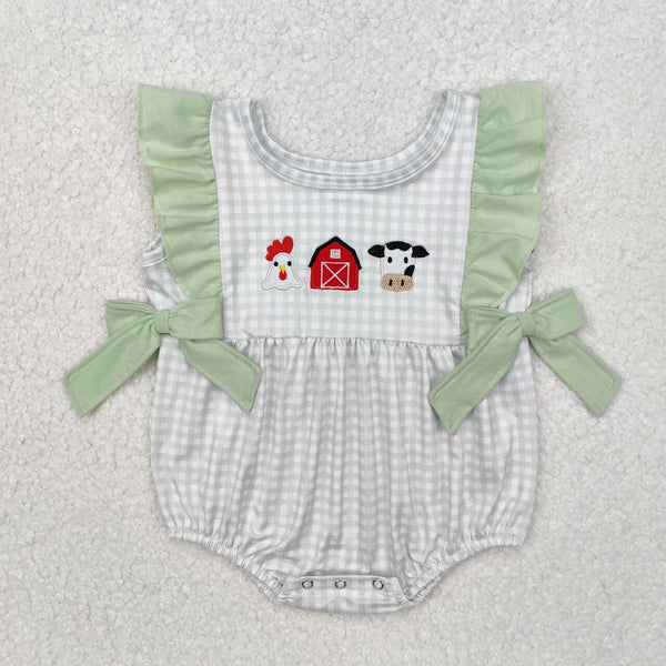 SR2184 RTS baby girl clothes farm clothes girl summer bubble