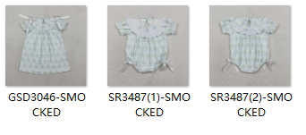 RTS kids matching clothing embroidery smocked  bows print clothing girl  summer clothing-2026.2.3