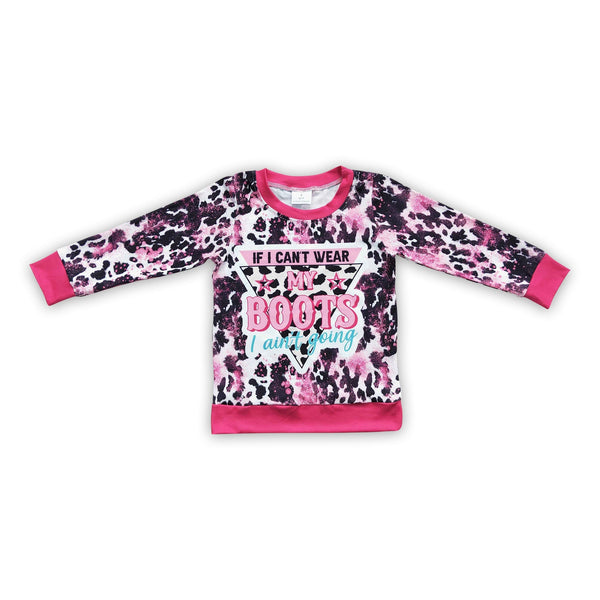GT0078 toddler clothes boots long sleeve shirt