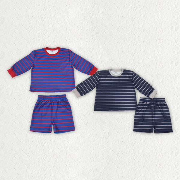 RTS Matching clothing kids yoga stripe mixed print toddler girl long sleeve short outfit sports clothes-2026.10.7
