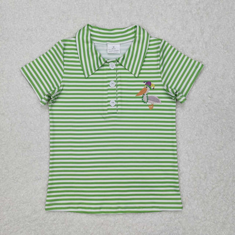 BT1094 RTS  toddler boy clothes mardi gras boy summer top shirt