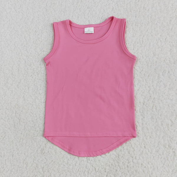 GT0983 RTS toddler girl clothes pink girl summer top shirt yoga clothes atheletic clothes