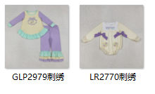 RTS kids matching clothing embroidery bows print clothing girl mardi gras clothing-2026.2.4