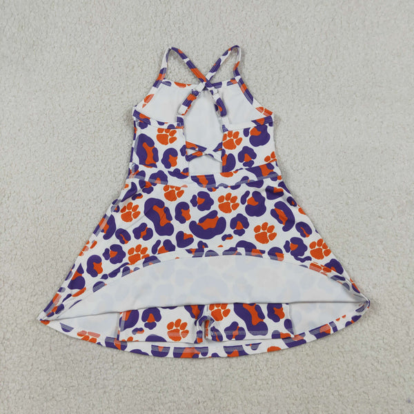 GSD3687 RTS toddler girl clothes state quick dry girl summer dress sports dresses