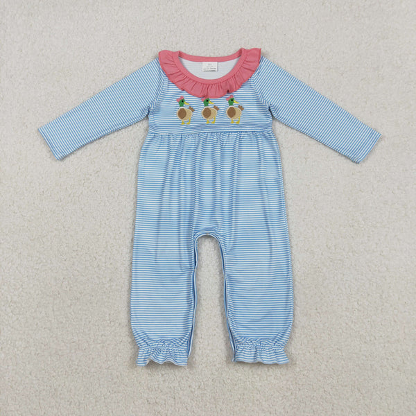 RTS kids matching clothing embroidered mallard print clothing girl winter clothing-2025.11.27