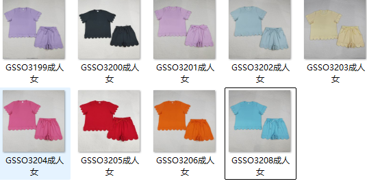 RTS Matching Adult clothes solid color print clothing mommy summer clothes-2026.4.11