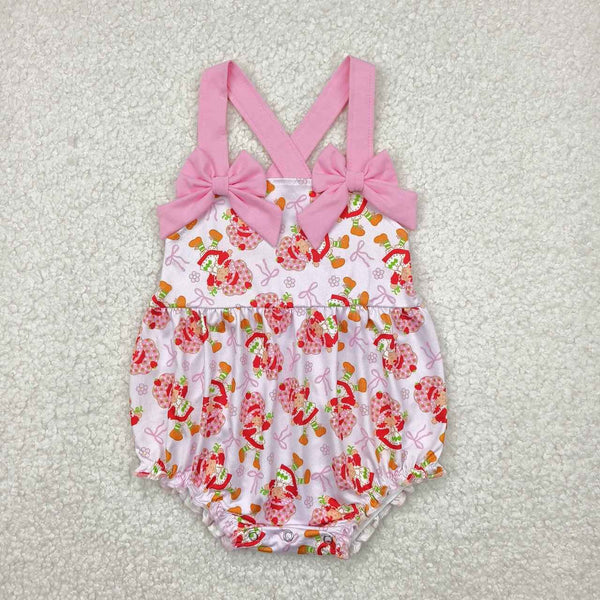 SR2933 RTS baby girl clothes strawberry girl summer bubble