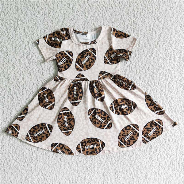 GSD0092 short sleeve football twirl dress