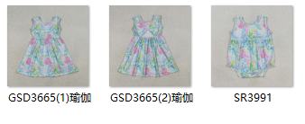 RTS Matching kids clothing seaweed print clothing girl summer clothing-2026.3.24