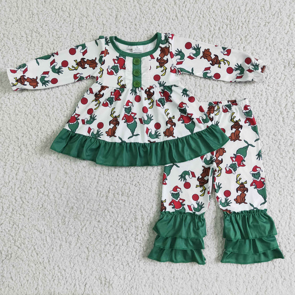 GLP0041 girl christmas winter long sleeve set