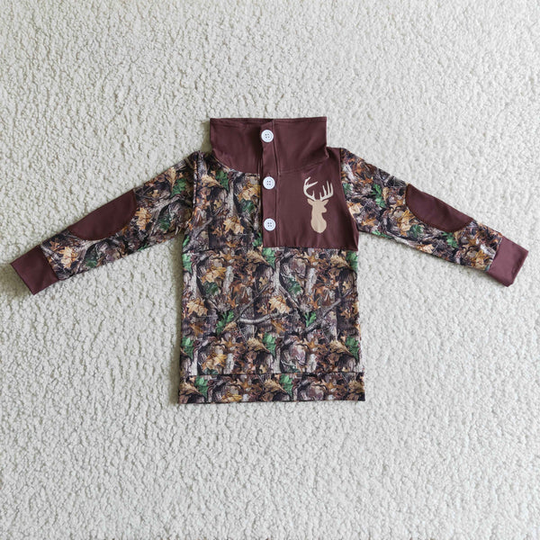 BT0078 baby boy clothes camo shirt