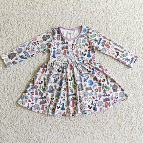 GLD0160 baby girl clothes cartoon winter dress-promotion 2024.12.7 $5.5