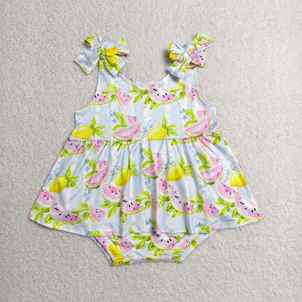 SR4135 RTS baby clothes watermelon toddler girl summer bubble